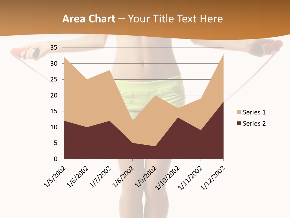 A Woman Is Holding A Skipping Rope In Her Hands PowerPoint Template