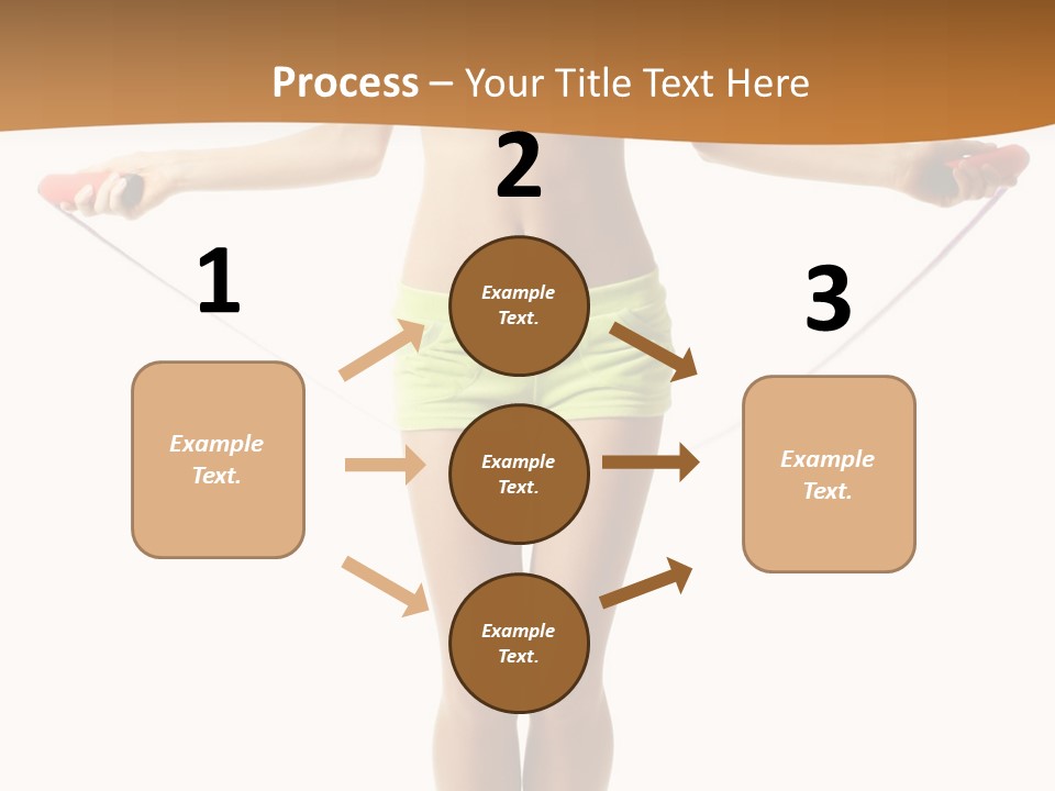 A Woman Is Holding A Skipping Rope In Her Hands PowerPoint Template