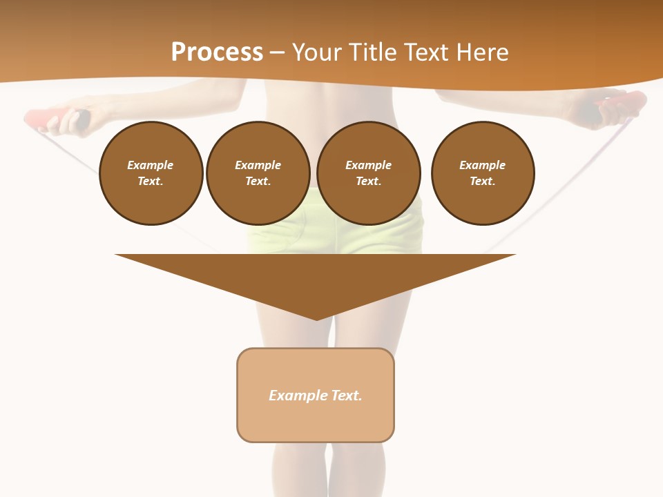 A Woman Is Holding A Skipping Rope In Her Hands PowerPoint Template