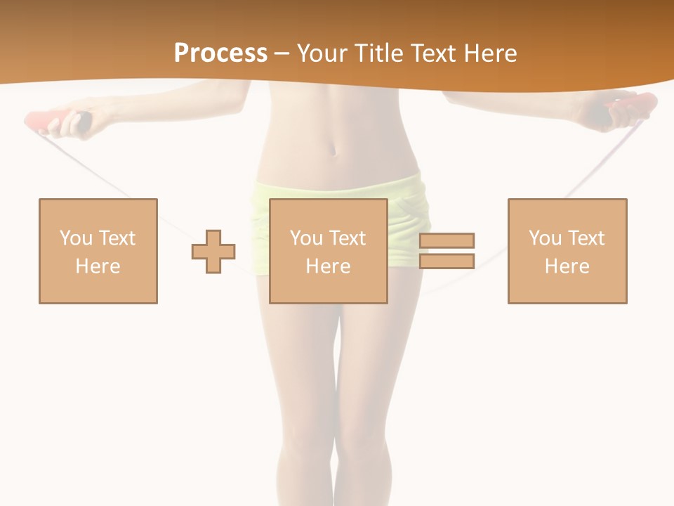 A Woman Is Holding A Skipping Rope In Her Hands PowerPoint Template