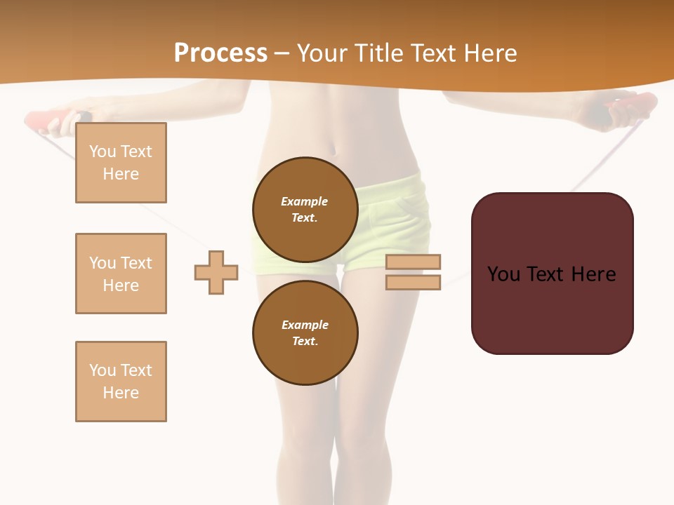 A Woman Is Holding A Skipping Rope In Her Hands PowerPoint Template