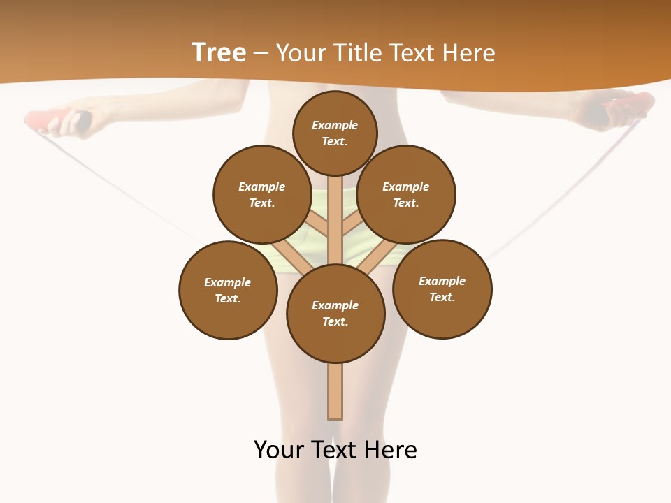 A Woman Is Holding A Skipping Rope In Her Hands PowerPoint Template