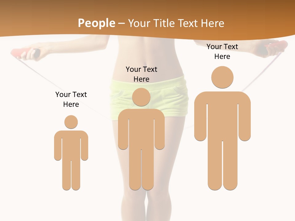 A Woman Is Holding A Skipping Rope In Her Hands PowerPoint Template