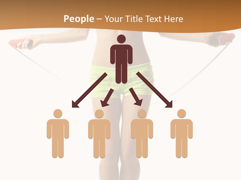 A Woman Is Holding A Skipping Rope In Her Hands PowerPoint Template