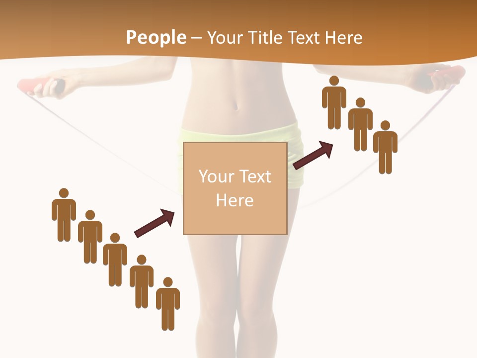 A Woman Is Holding A Skipping Rope In Her Hands PowerPoint Template