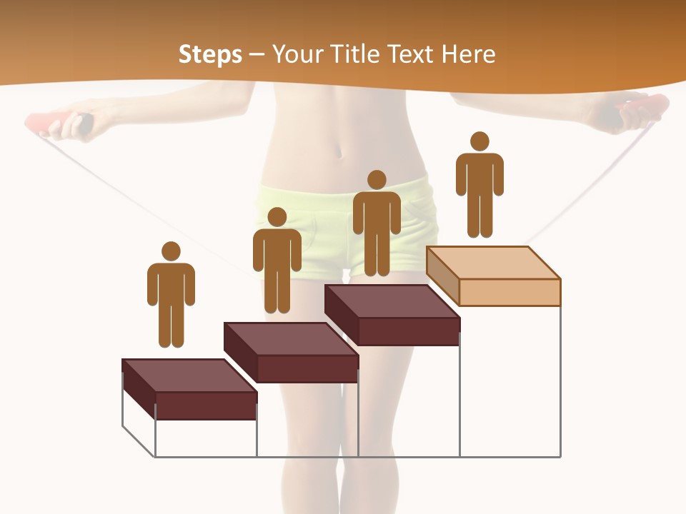 A Woman Is Holding A Skipping Rope In Her Hands PowerPoint Template