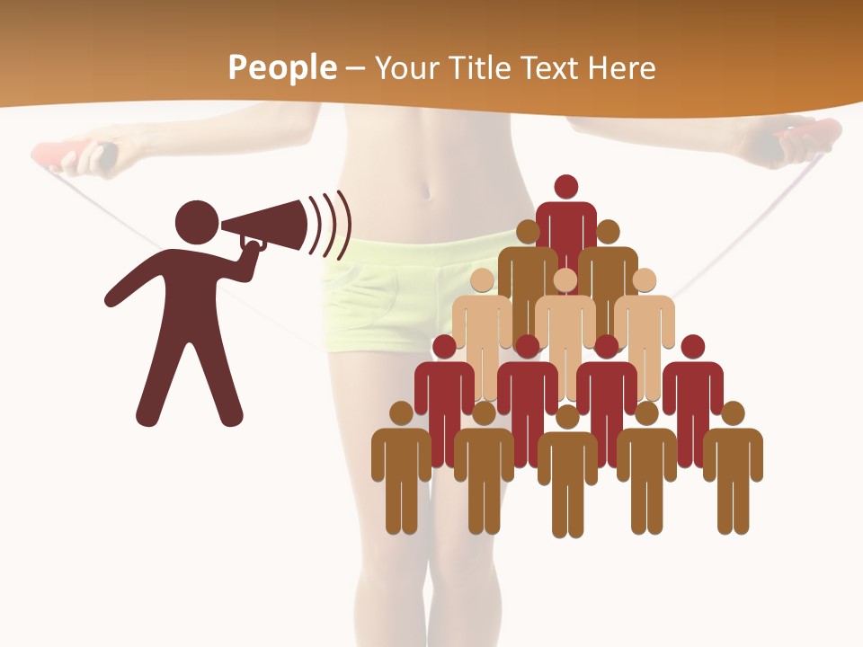 A Woman Is Holding A Skipping Rope In Her Hands PowerPoint Template