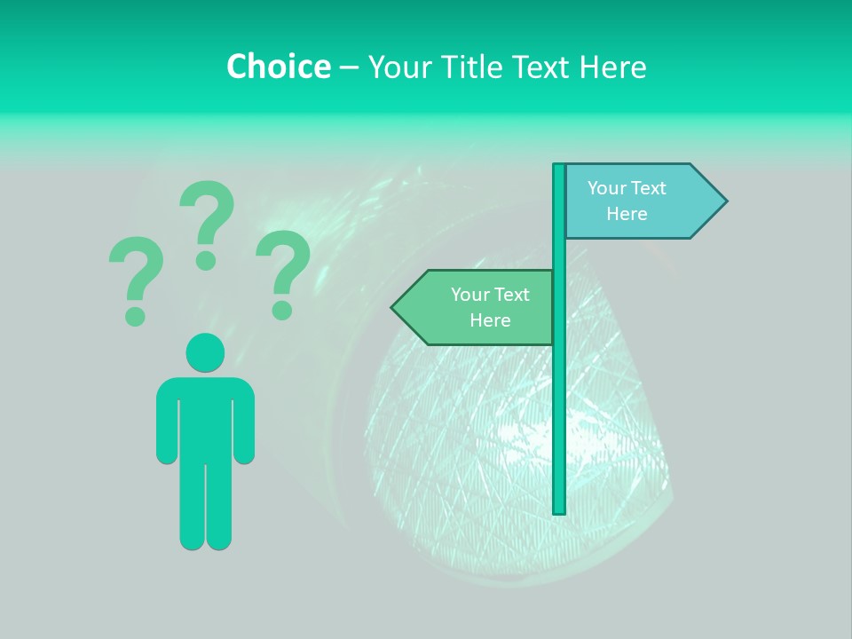 Street Walk Sign PowerPoint Template