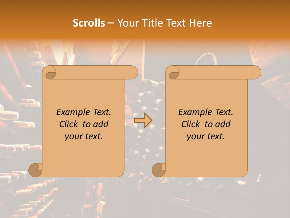 Wine Rack Choice Shop PowerPoint Template