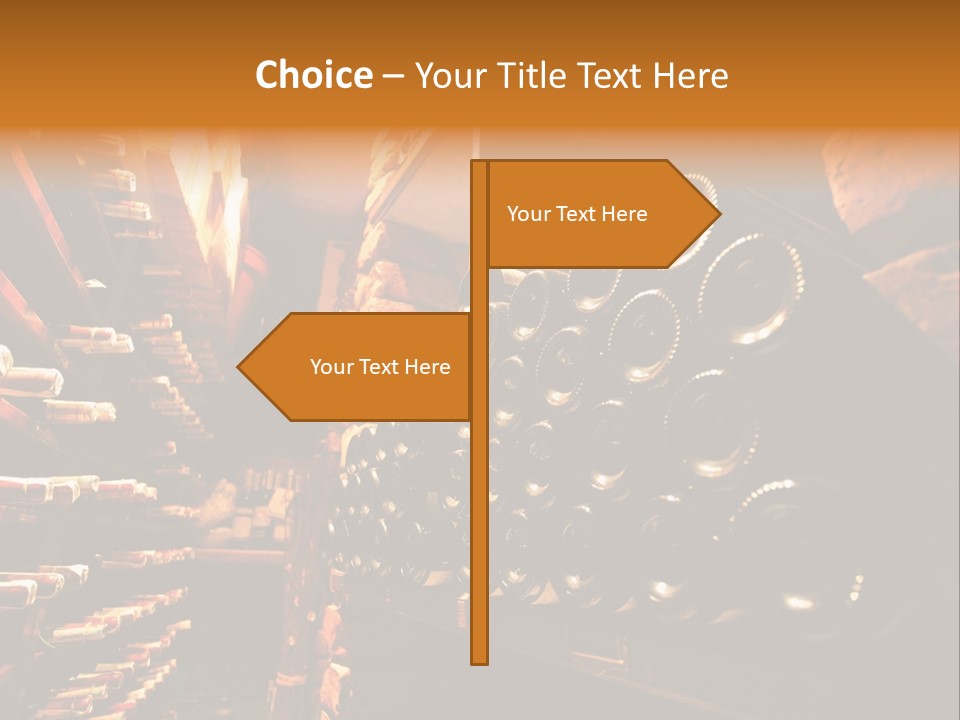Wine Rack Choice Shop PowerPoint Template
