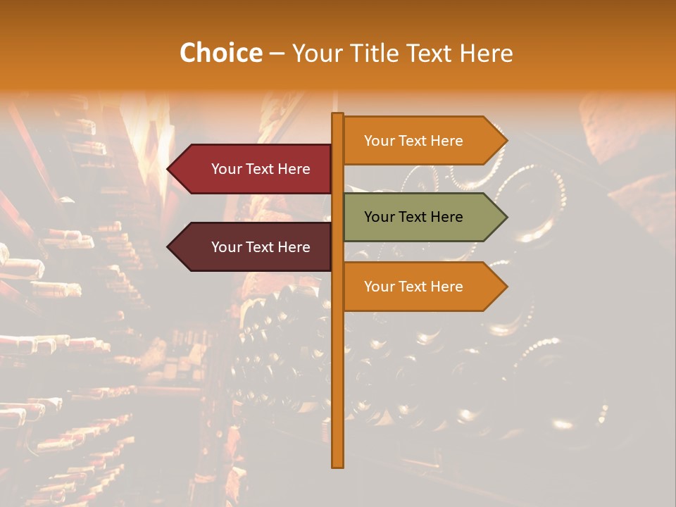 Wine Rack Choice Shop PowerPoint Template