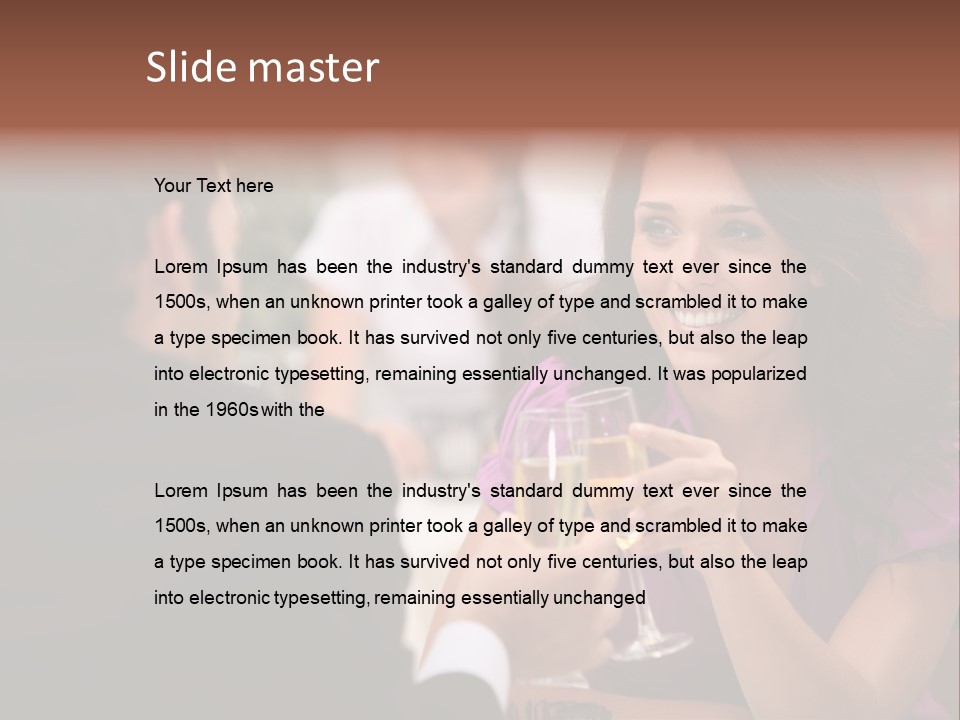 Table Boyfriend Businesspeople PowerPoint Template