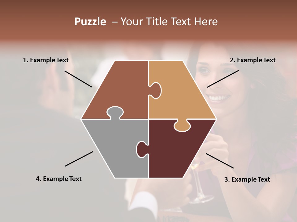 Table Boyfriend Businesspeople PowerPoint Template