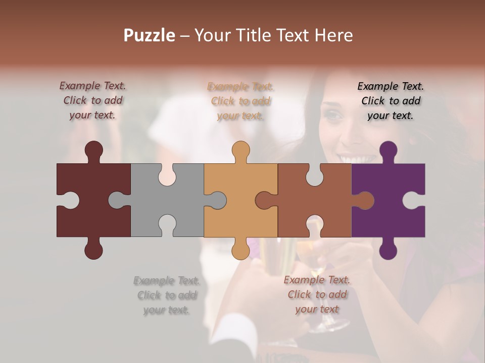 Table Boyfriend Businesspeople PowerPoint Template