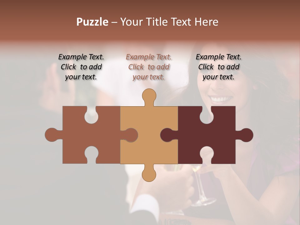 Table Boyfriend Businesspeople PowerPoint Template