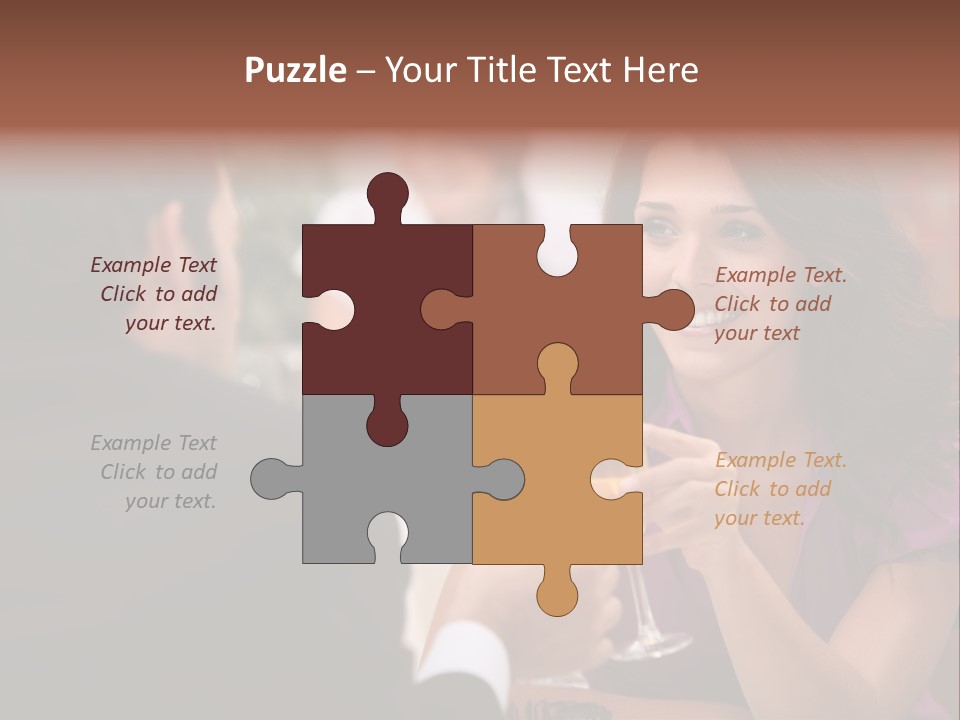 Table Boyfriend Businesspeople PowerPoint Template