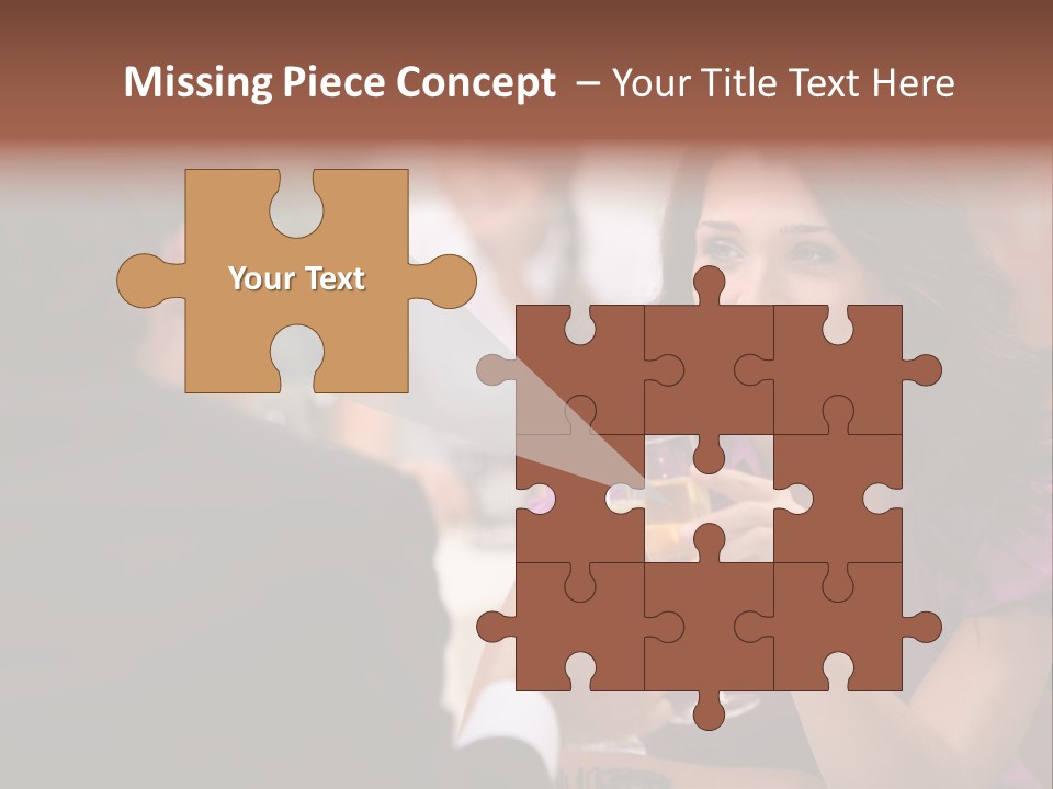 Table Boyfriend Businesspeople PowerPoint Template