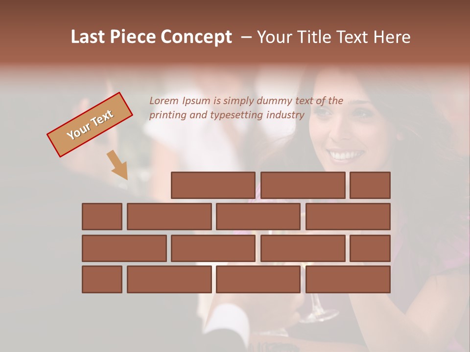 Table Boyfriend Businesspeople PowerPoint Template