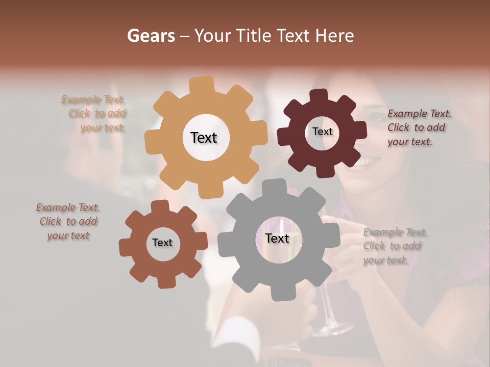 Table Boyfriend Businesspeople PowerPoint Template