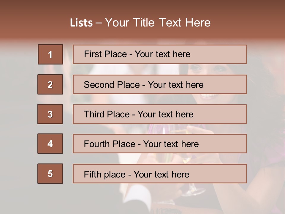 Table Boyfriend Businesspeople PowerPoint Template