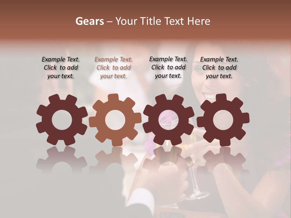 Table Boyfriend Businesspeople PowerPoint Template