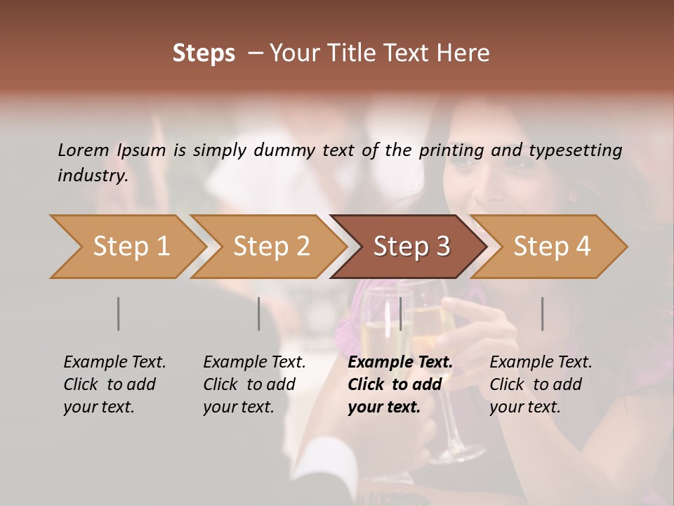 Table Boyfriend Businesspeople PowerPoint Template