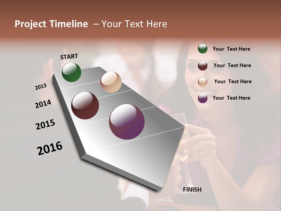 Table Boyfriend Businesspeople PowerPoint Template