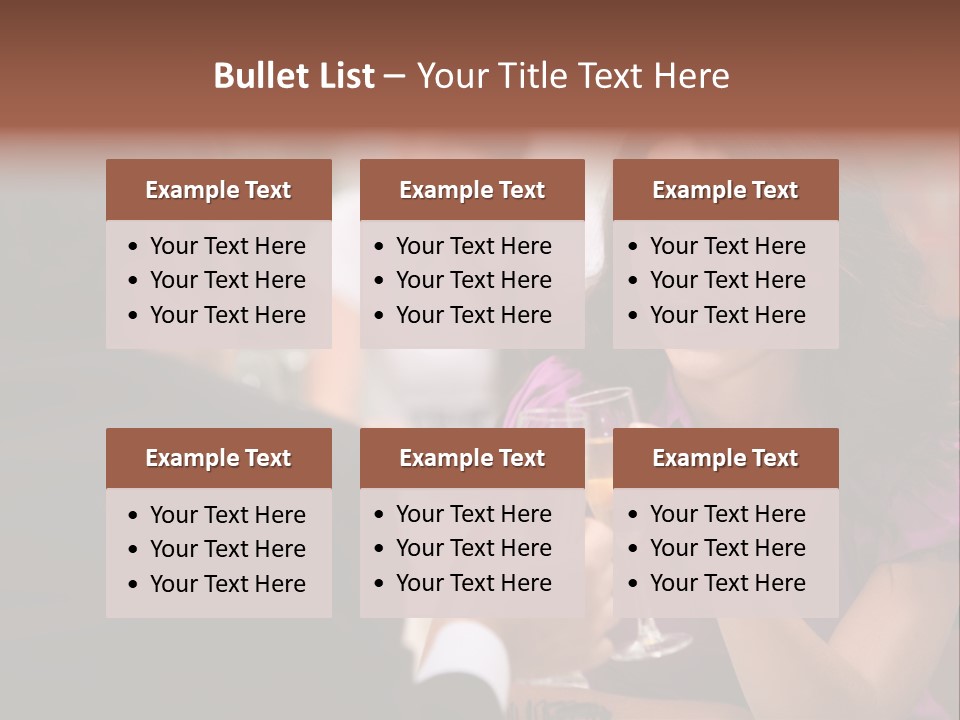 Table Boyfriend Businesspeople PowerPoint Template