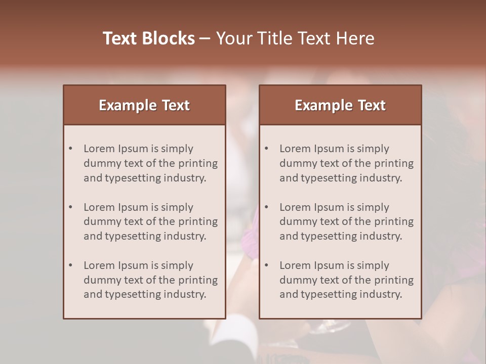 Table Boyfriend Businesspeople PowerPoint Template