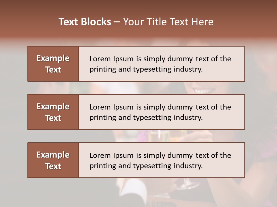 Table Boyfriend Businesspeople PowerPoint Template