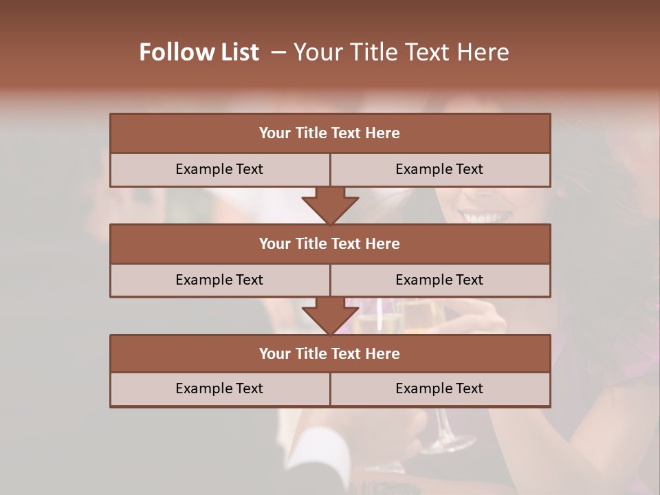 Table Boyfriend Businesspeople PowerPoint Template