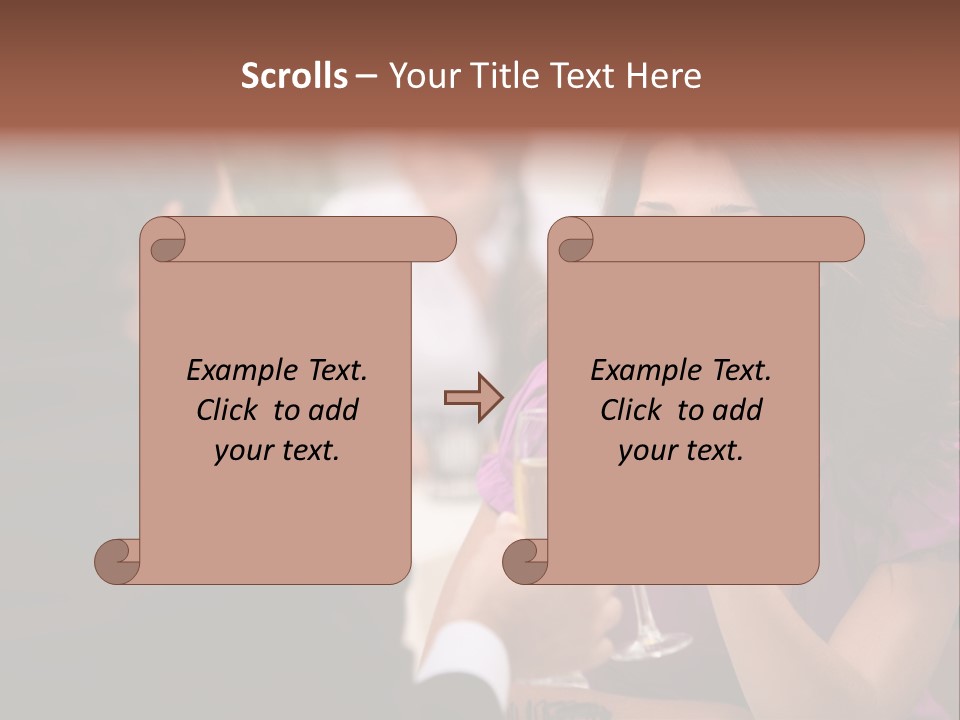 Table Boyfriend Businesspeople PowerPoint Template