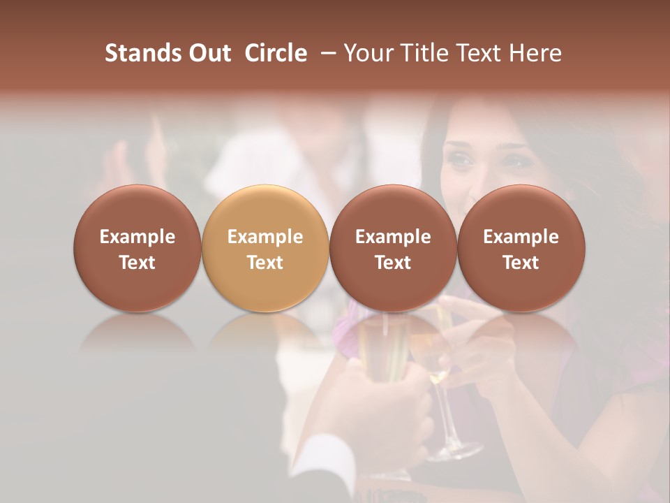 Table Boyfriend Businesspeople PowerPoint Template