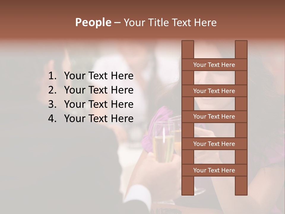 Table Boyfriend Businesspeople PowerPoint Template