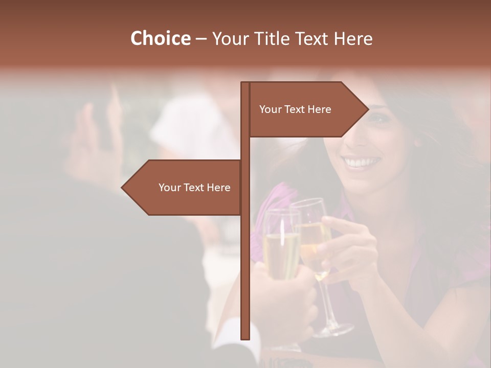 Table Boyfriend Businesspeople PowerPoint Template