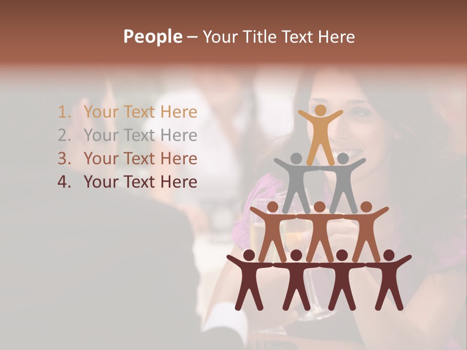 Table Boyfriend Businesspeople PowerPoint Template