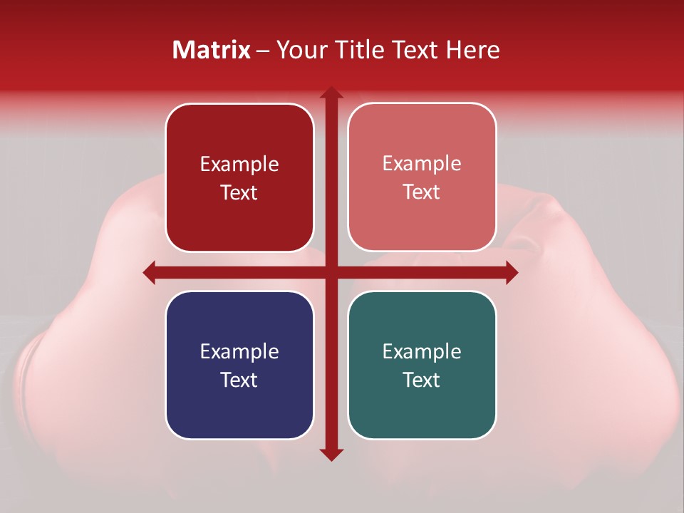 A Man In A Suit With Boxing Gloves On His Chest PowerPoint Template
