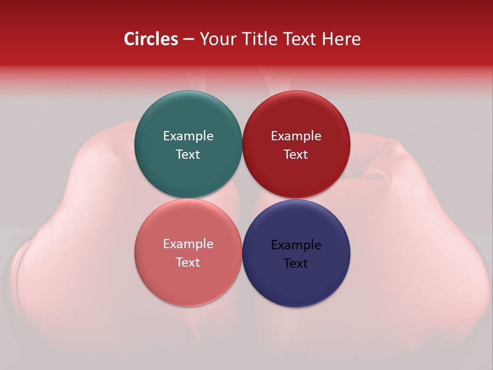 A Man In A Suit With Boxing Gloves On His Chest PowerPoint Template