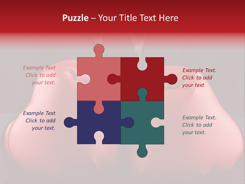 A Man In A Suit With Boxing Gloves On His Chest PowerPoint Template