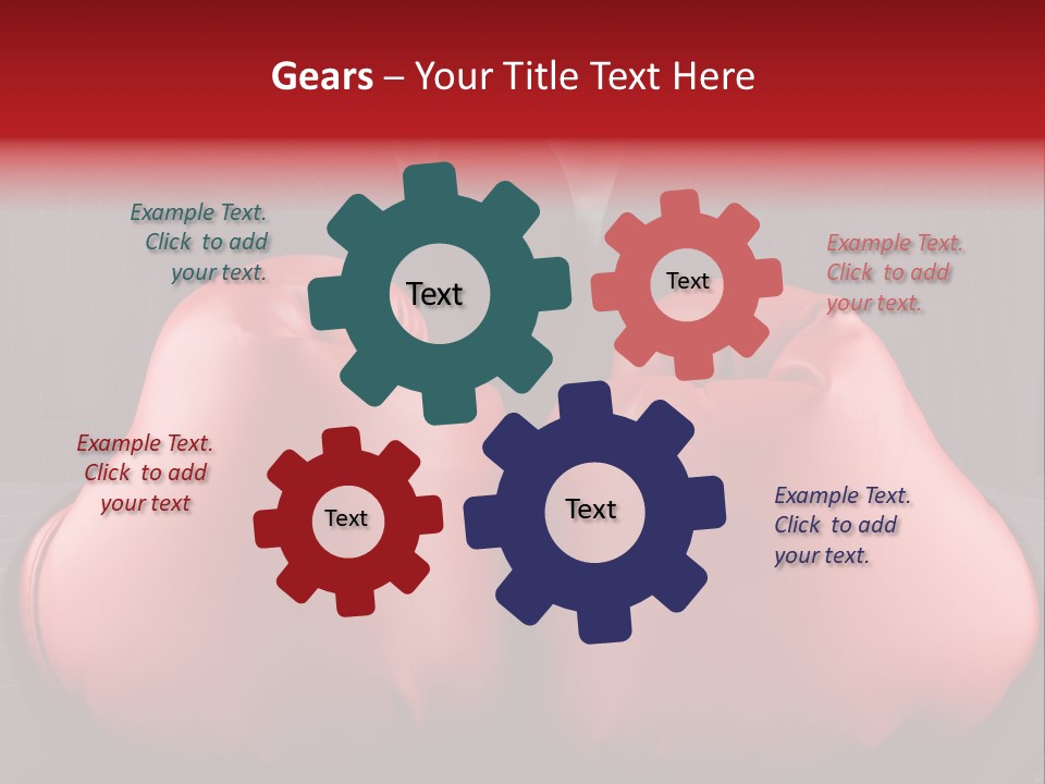 A Man In A Suit With Boxing Gloves On His Chest PowerPoint Template