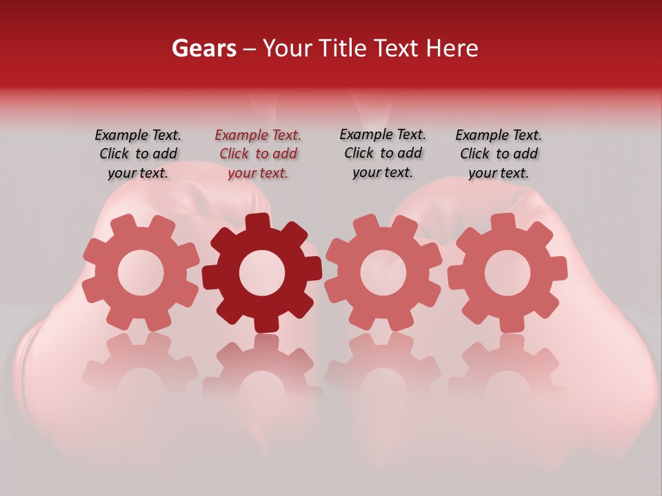 A Man In A Suit With Boxing Gloves On His Chest PowerPoint Template