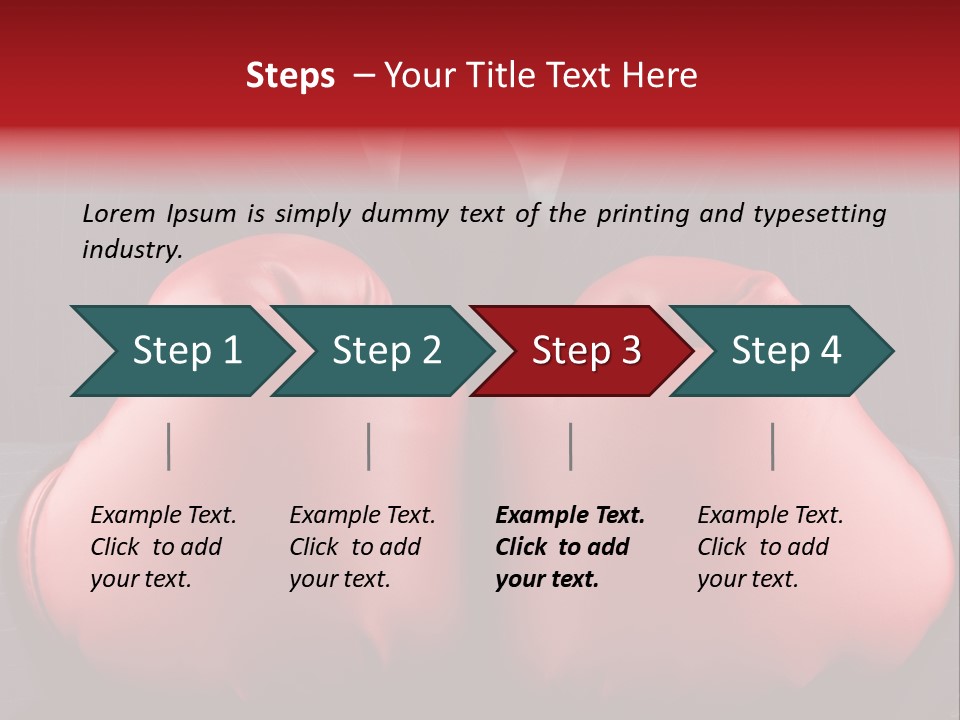 A Man In A Suit With Boxing Gloves On His Chest PowerPoint Template