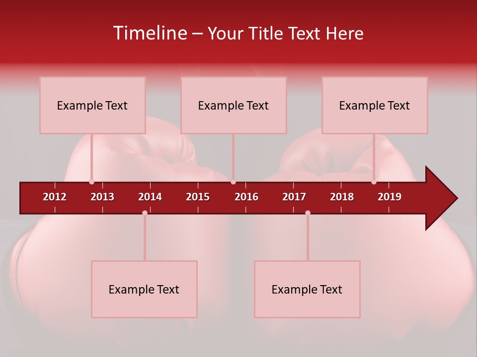 A Man In A Suit With Boxing Gloves On His Chest PowerPoint Template