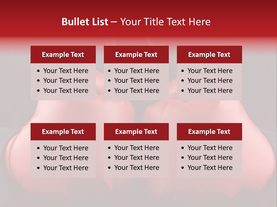 A Man In A Suit With Boxing Gloves On His Chest PowerPoint Template