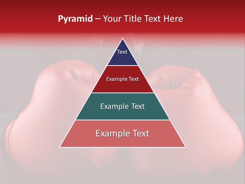 A Man In A Suit With Boxing Gloves On His Chest PowerPoint Template
