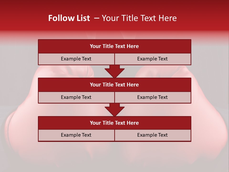 A Man In A Suit With Boxing Gloves On His Chest PowerPoint Template