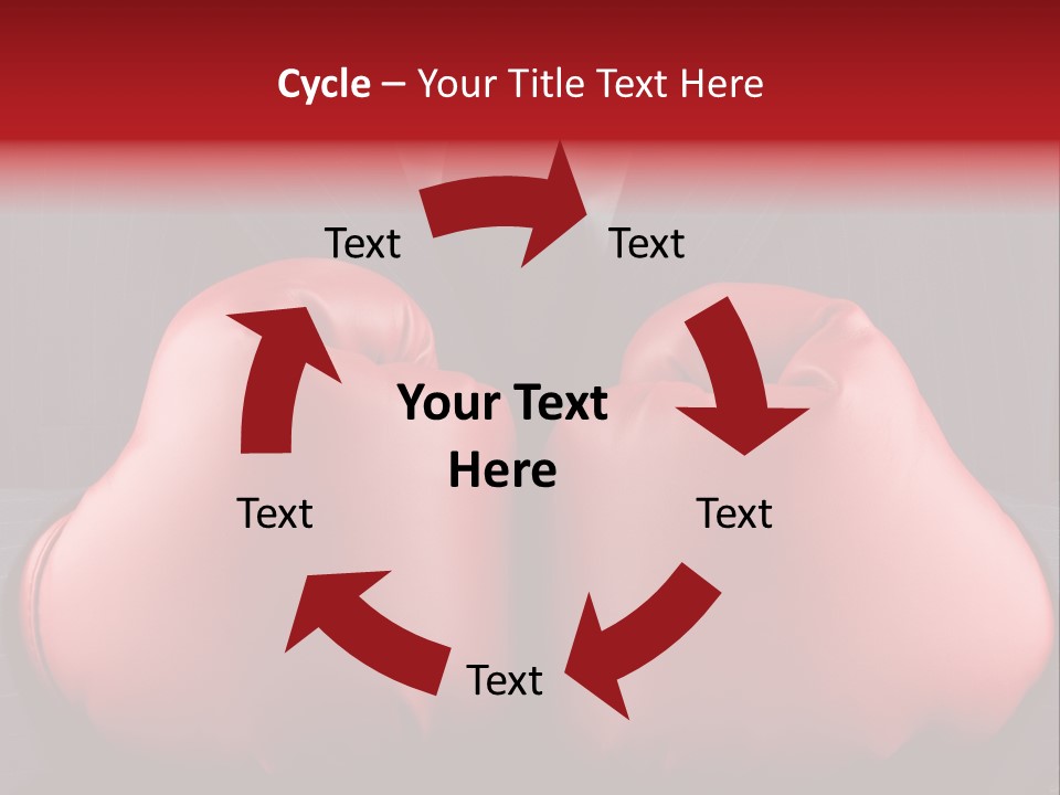 A Man In A Suit With Boxing Gloves On His Chest PowerPoint Template