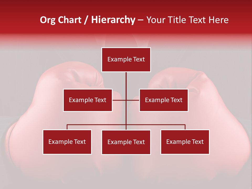 A Man In A Suit With Boxing Gloves On His Chest PowerPoint Template