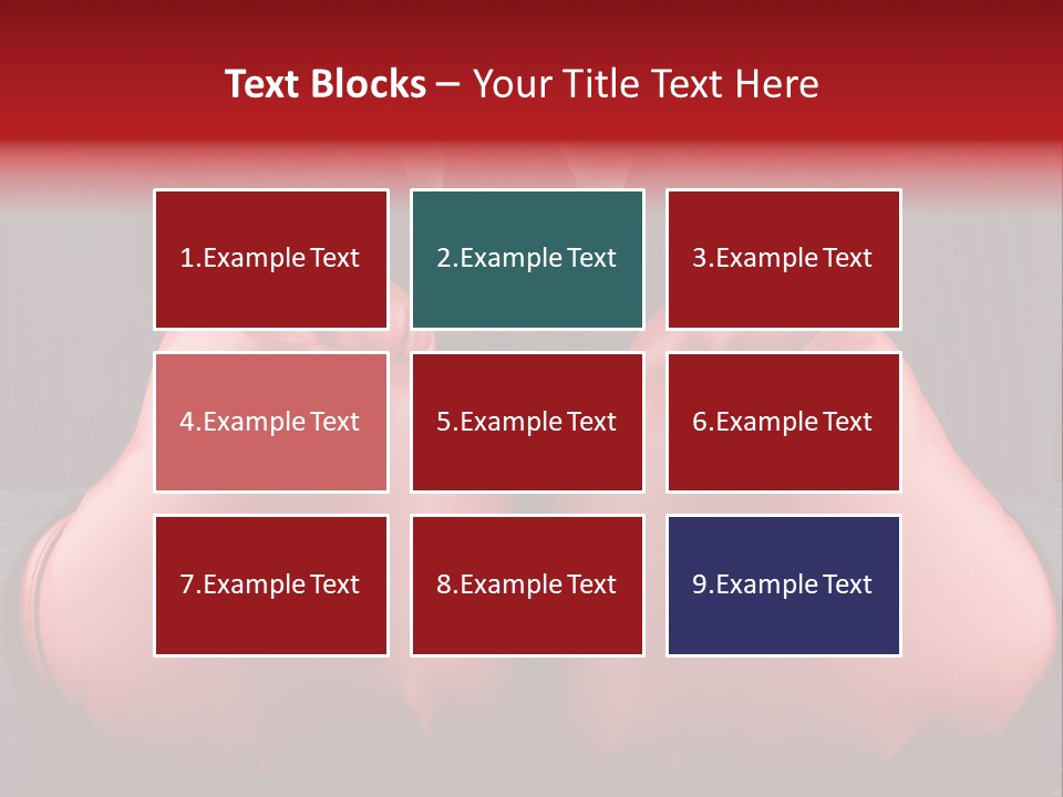 A Man In A Suit With Boxing Gloves On His Chest PowerPoint Template