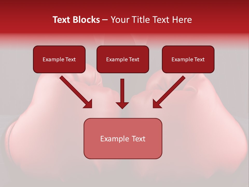 A Man In A Suit With Boxing Gloves On His Chest PowerPoint Template